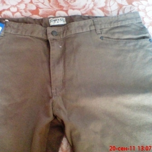 Мужские джинсы большого размера,  цвет оливковый,  размер 30