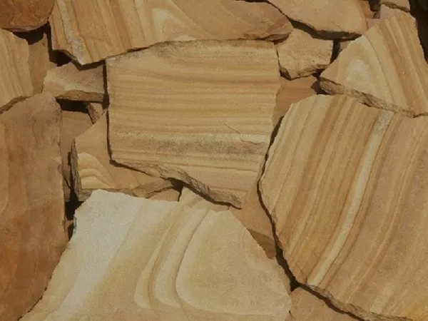 камень песчаник природный рыжий с разводом 2