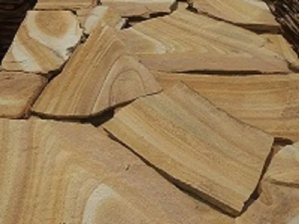 камень песчаник природный рыжий с разводом 3