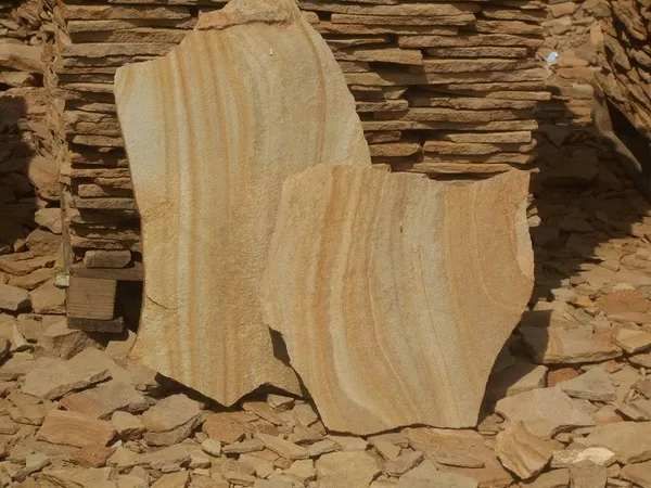 камень песчаник природный рыжий с разводом 4